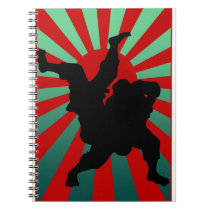 judo sun rising spiral notebook