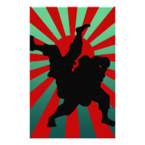 judo sun rising stationery design