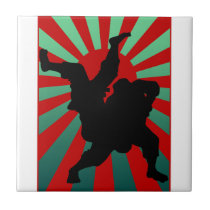 judo sun rising tile