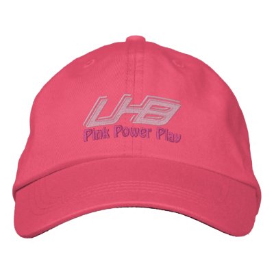 Juego de poder rosado gorra de béisbol bordada Juego de poder rosado gorra de béisbol bordada