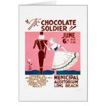 Juego del soldado del chocolate WPA 1936 Tarjetón