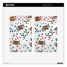 Juegos de naipe kindle fire pegatina skin