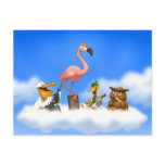 Jug Band O' Birds Postcard