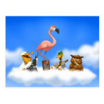 Jug Band O' Birds Postcard