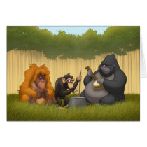 Jug Band of the Apes Card (Blank Inside)