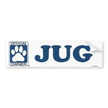 Jug Blue bumper stickers by GenuineDogOwner Jug Blue bumper stickers