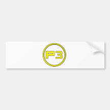 Jugador 3 pegatina de parachoque