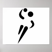 Jugador del balonmano impresiones