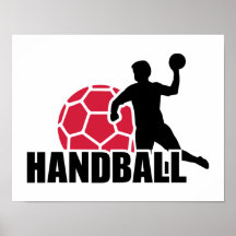 Jugador del balonmano posters
