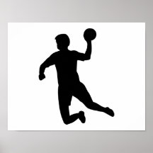 Jugador del balonmano posters