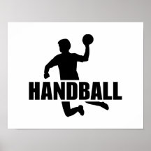 Jugador del balonmano posters