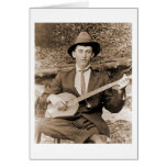 Jugador del banjo tarjetas