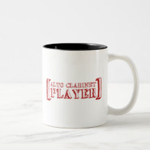 Jugador del Clarinet del alto Tazas De Café