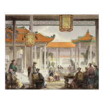 Jugglers Exhibiting in the Court of a Mandarin's P Poster