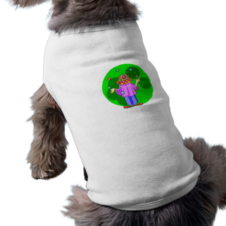 Juggling Clown Dog Tee Shirt