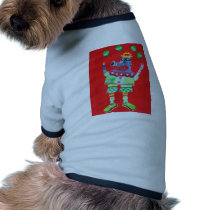JUGGLING CLOWN ROBOT - pop art pet clothing by loookingatthestars JUGGLING CLOWN ROBOT - pop art pet clothing