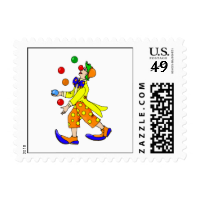 Juggling Clown Stamp