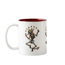 Juggling Jester Skeleton Coffee Mug