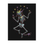 Juggling Jester Skeleton Postcards Juggling Jester Skeleton Postcards