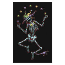 Juggling Jester Skeleton Stationery