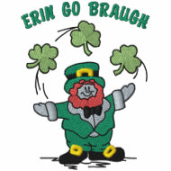 Juggling Leprechaun embroideredshirt