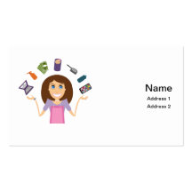 juggling mom business card