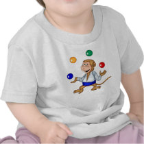 Juggling Monkey T-shirts by halloween_tshirts Juggling Monkey T-shirts