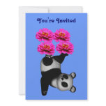 Juggling Panda Bear Party Invitation