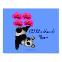 Juggling Panda Kids Room Personalized Wall Poster posters by SmilinEyesTreasures Juggling Panda Kids Room Personalized Wall Poster posters