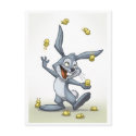 Juggling Rabbit Postcard