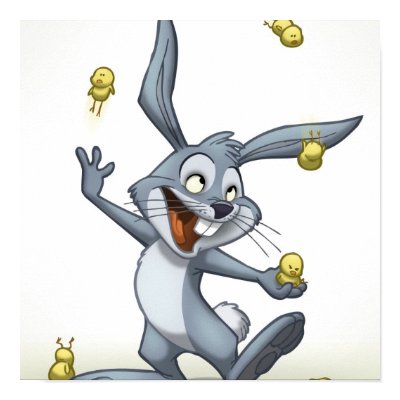 Juggling Rabbit Poster by stlewis75