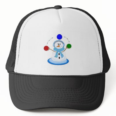 Juggling Snowman Mesh Hats by seashell2