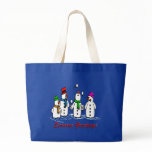 Juggling Snowmen Tote Bag
