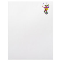 Juggling Unicycle Clown Letterhead Template