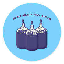 Jugs Need Hugs Too Stickers