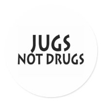 Jugs Not Drugs stickers