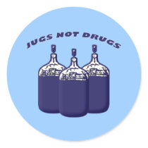 Jugs Not Drugs Round Sticker