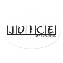 Juice Anti-Drug Oval Stickers