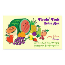 Juice Bar & Smoothies_Totally Fruity Business Card