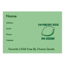 Juice No Seeds Business Card Template