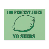 Juice No Seeds Post Card