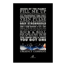 Juices Poster - Urgency Company posters