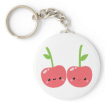 Juicy Cute Kawaii Cherries Keychains