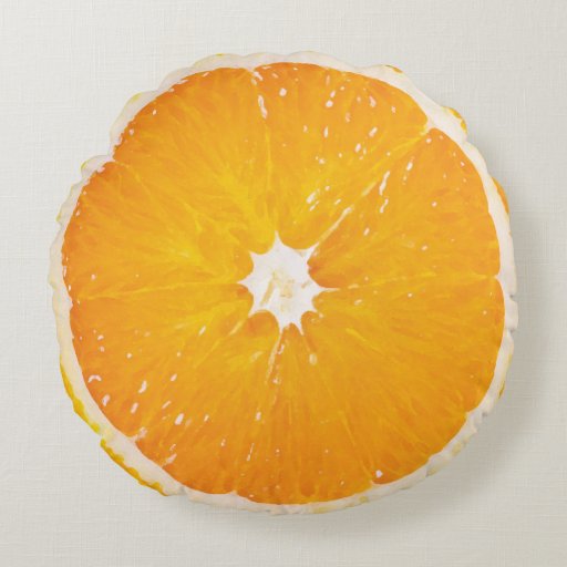 orange slice pillow