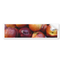 Juicy Red apples Bumper Sticker