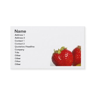 Juicy Strawberry business cards profilecard
