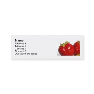 Juicy Strawberry business cards profilecard
