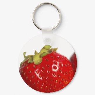 Juicy Strawberry keyring keychain