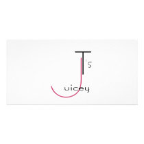 juicy ts photo greeting card