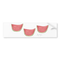 Juicy Watermelon Bumper Sticker bumper stickers by ginyhogan Juicy Watermelon Bumper Sticker bumper stickers